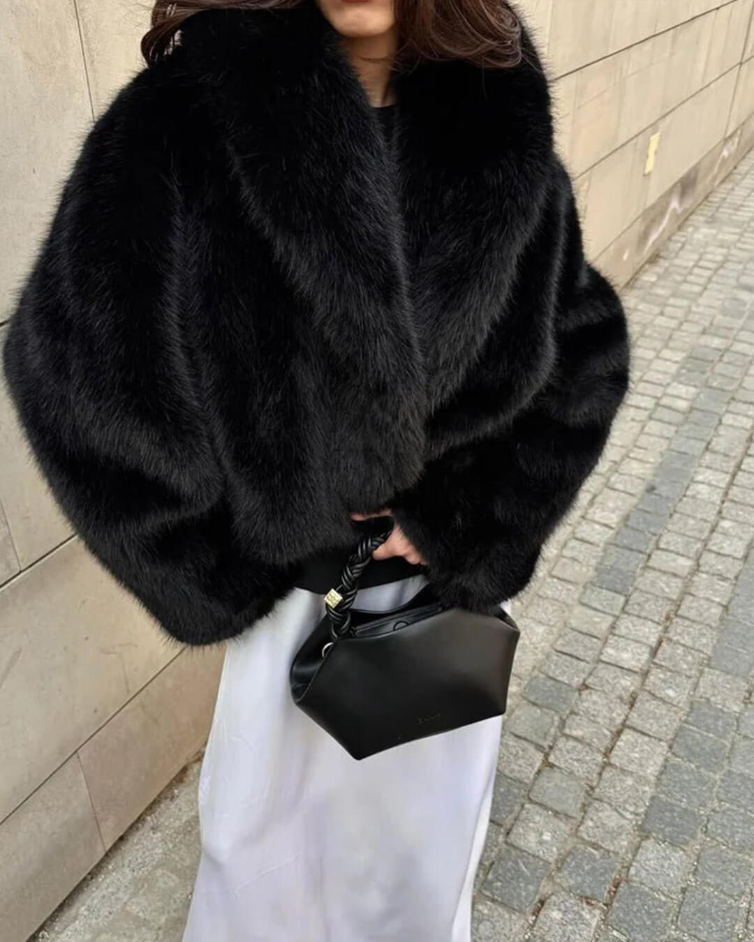 Cappotto in pelliccia sintetica Adelheid