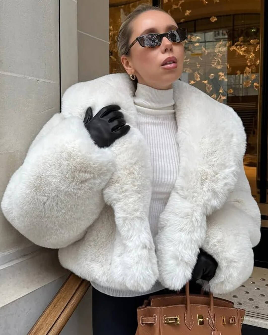 Cappotto in pelliccia sintetica Adelheid