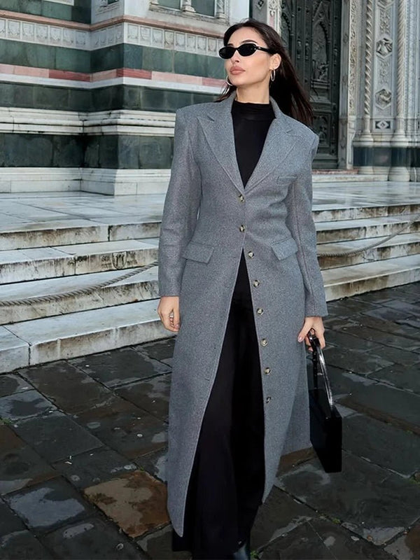 Cappotto lungo Aediva con vita sagomata