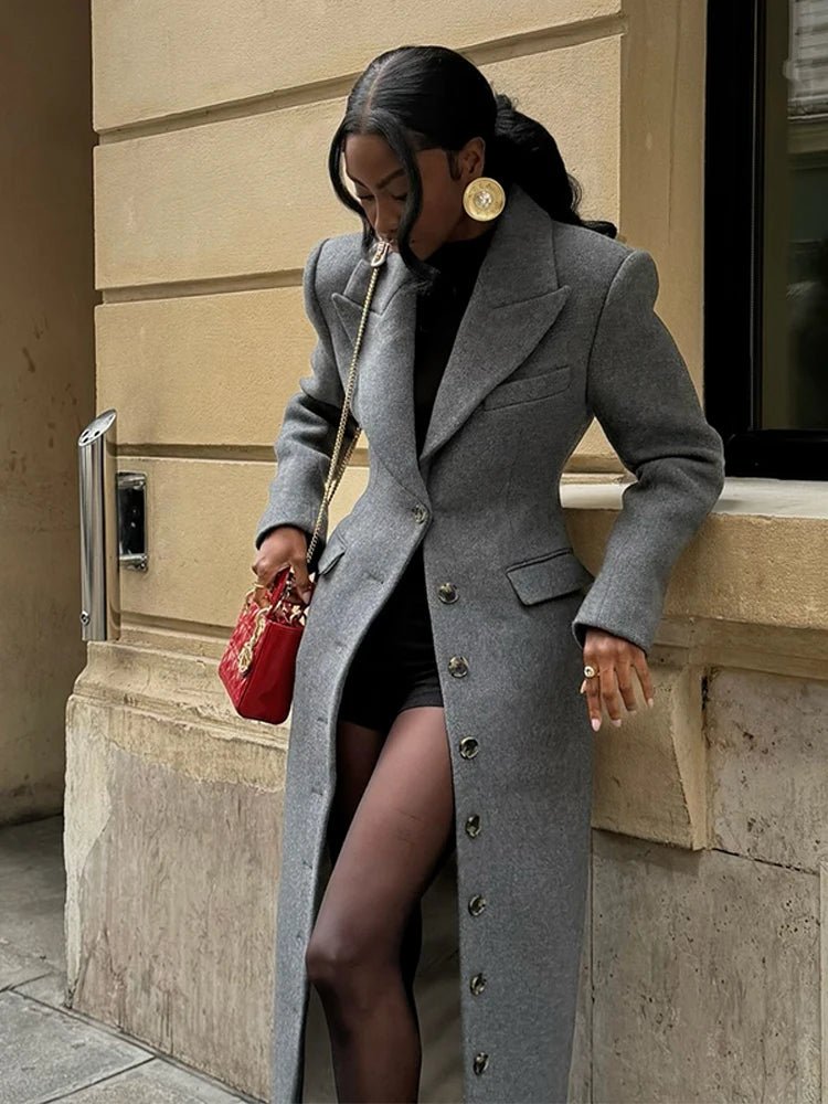 Cappotto lungo Aediva con vita sagomata