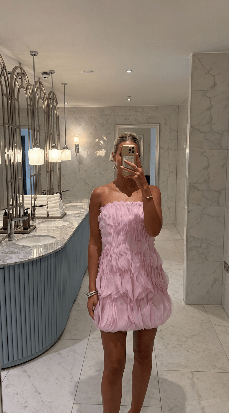 Minidress in chiffon Aisene