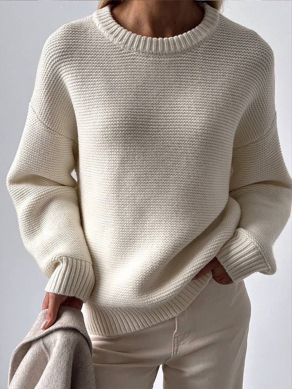 Maglione in cotone lavorato a maglia Aisionn