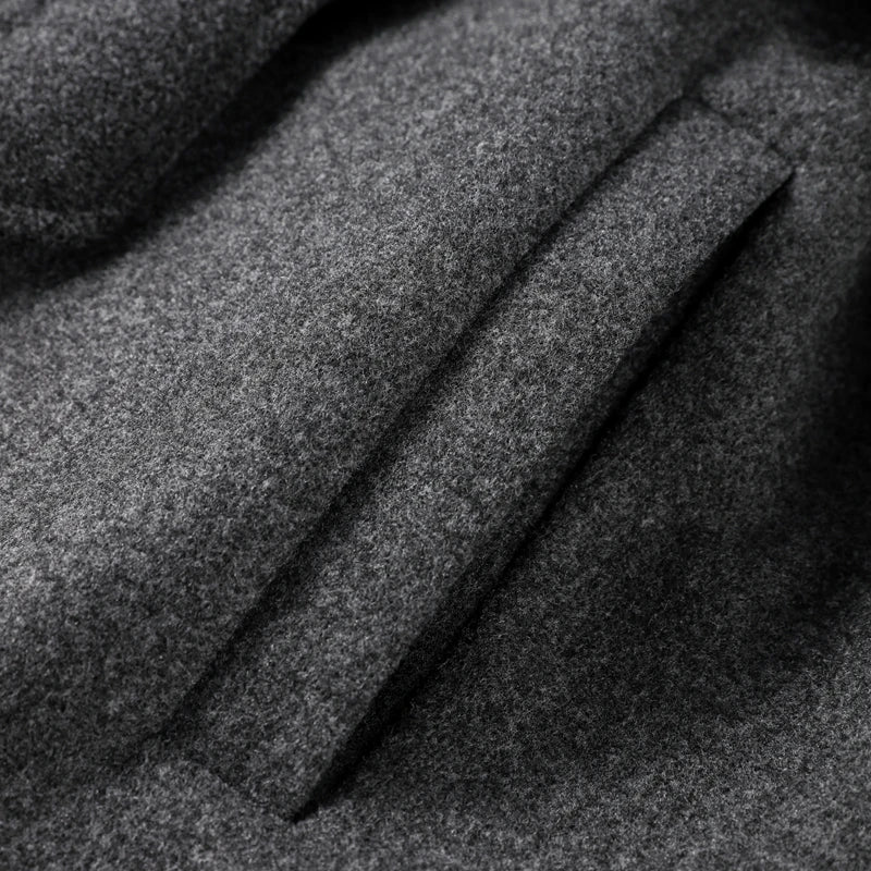 Cappotto lungo con cintura grigio Alicia