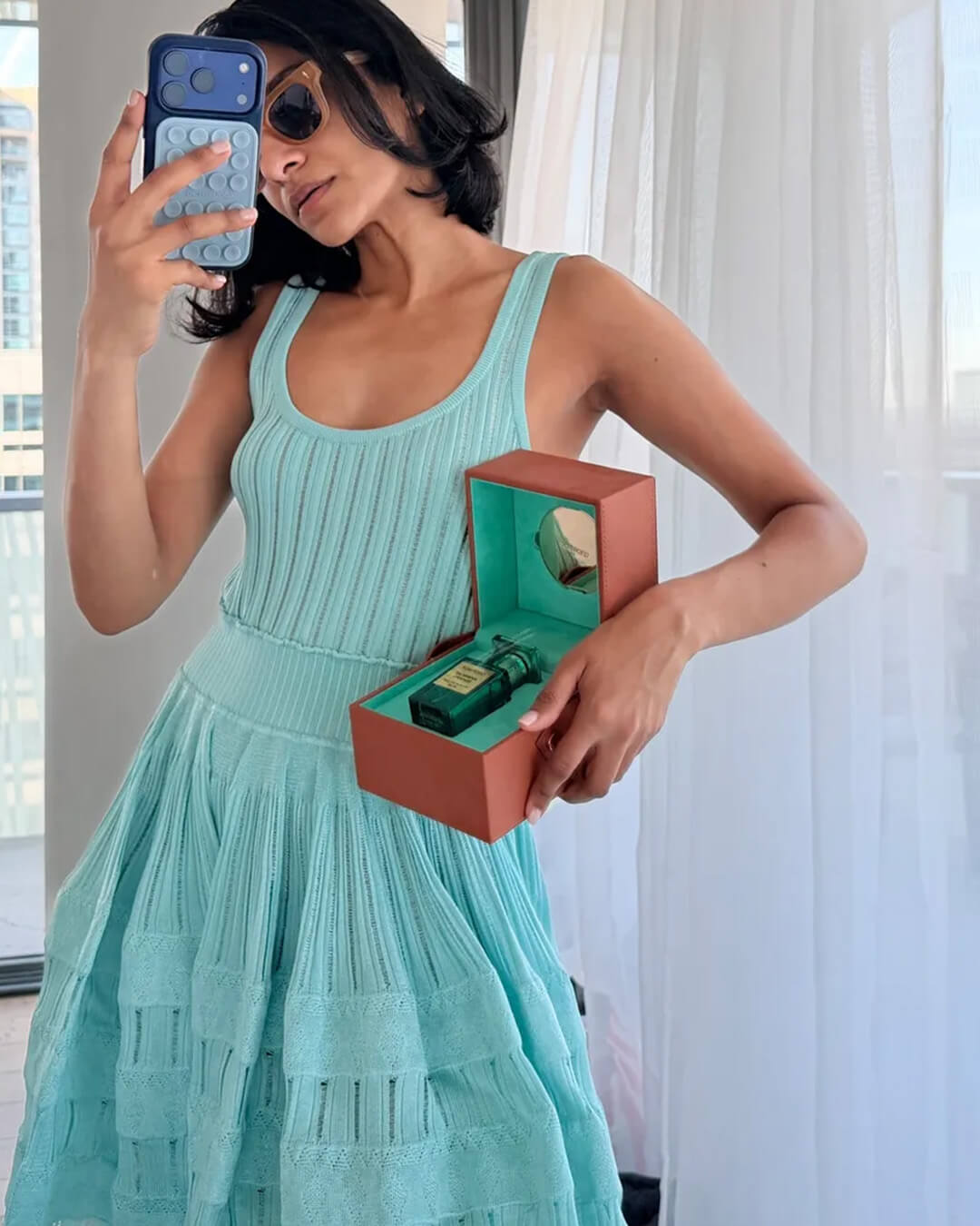 Miniabito in maglia con spalline Alicia