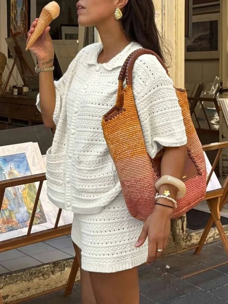 Completo estivo a maglia di due pezzi Amaia