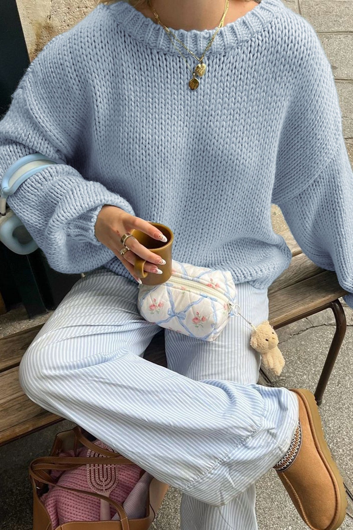Maglione girocollo a strati Amanda