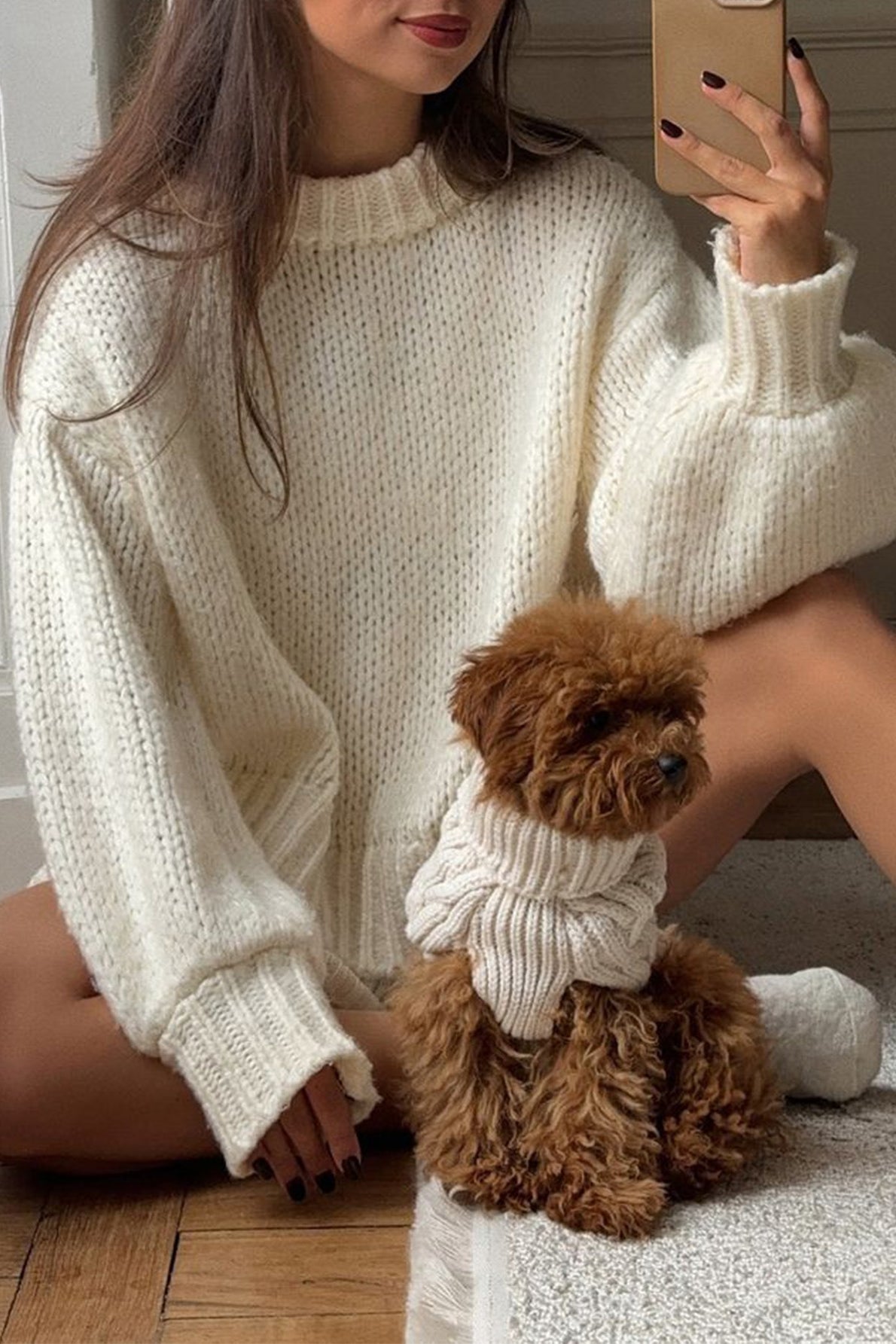 Maglione girocollo a strati Amanda