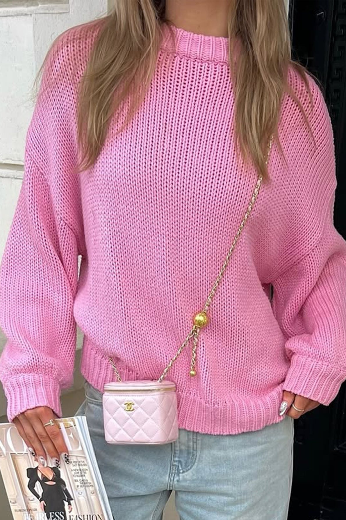 Maglione girocollo a strati Amanda