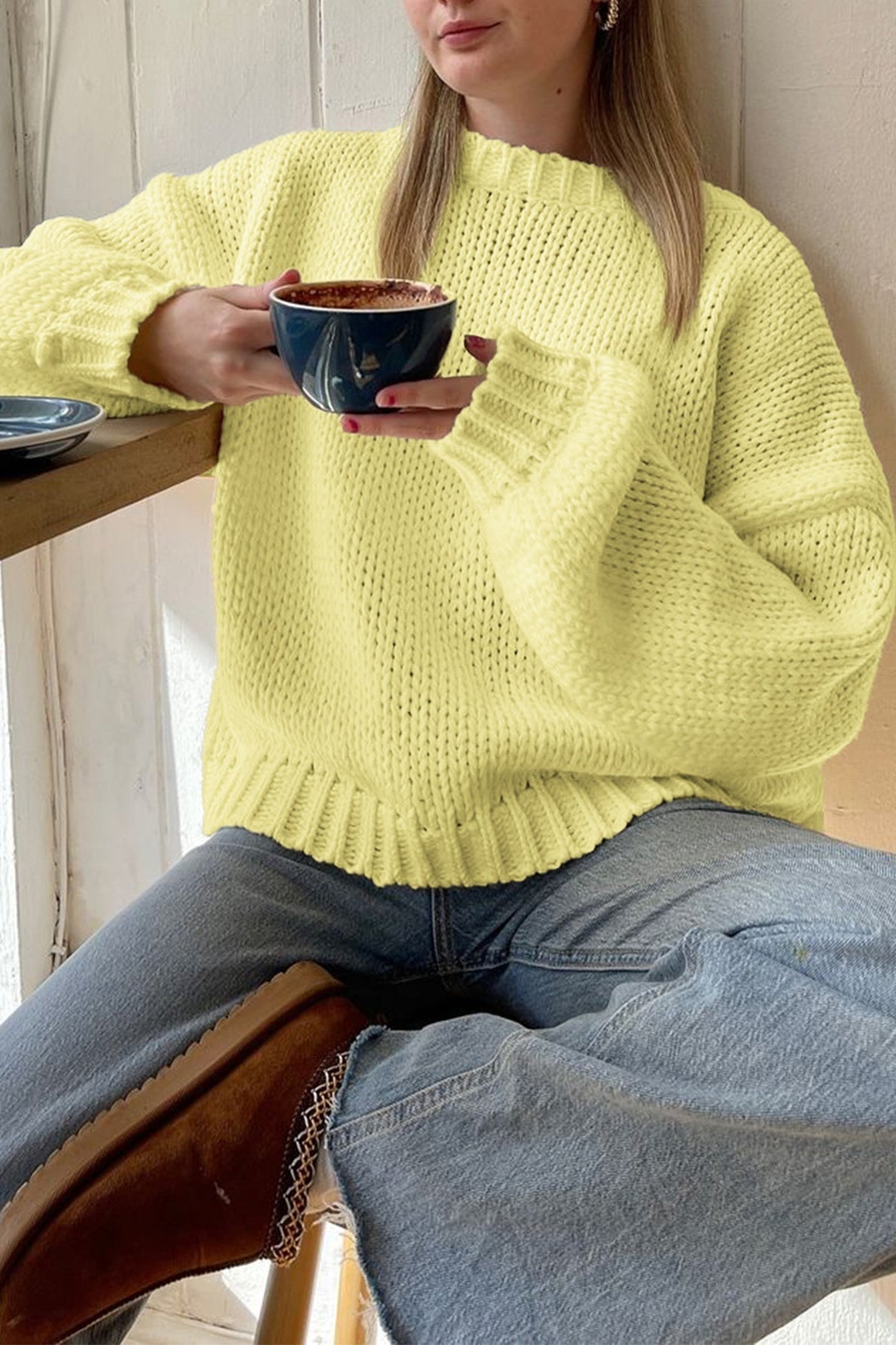 Maglione girocollo a strati Amanda