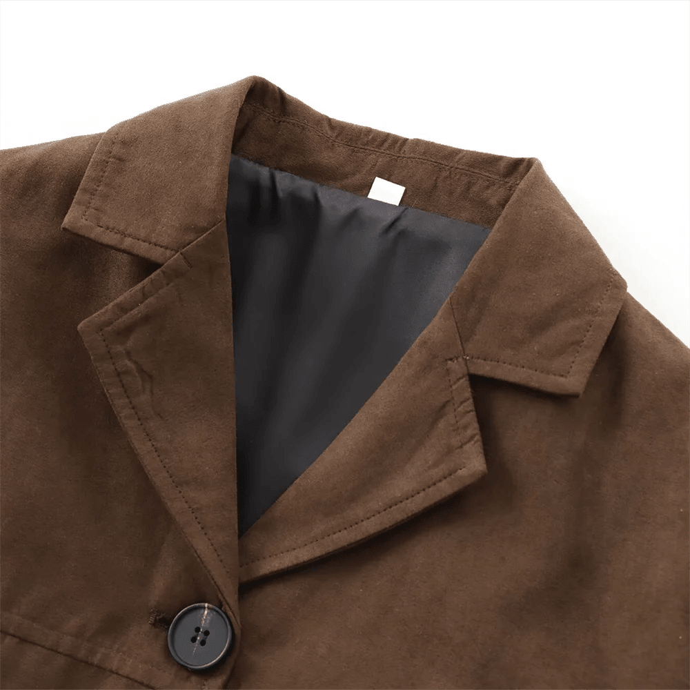 Cappotto in camoscio Amara