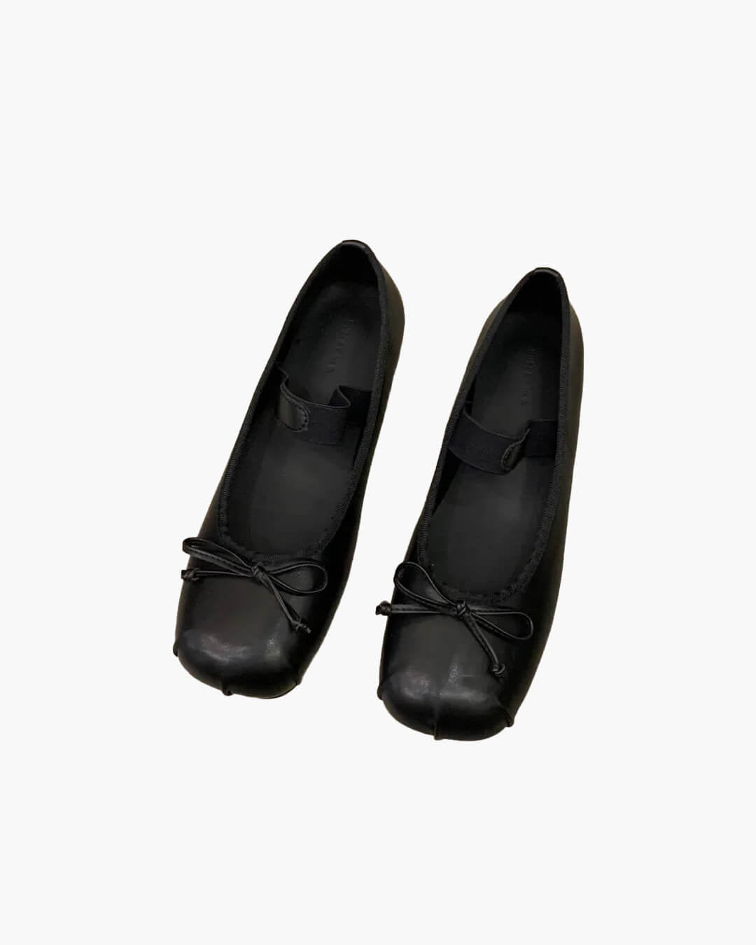 Ballerine in pelle con fiocco Angela