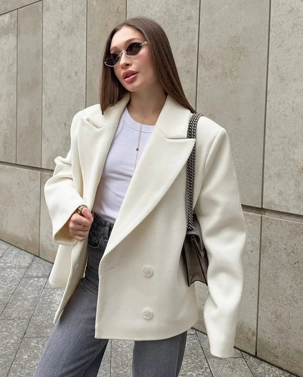 Cappotto blazer dalla vestibilità comoda Angeline