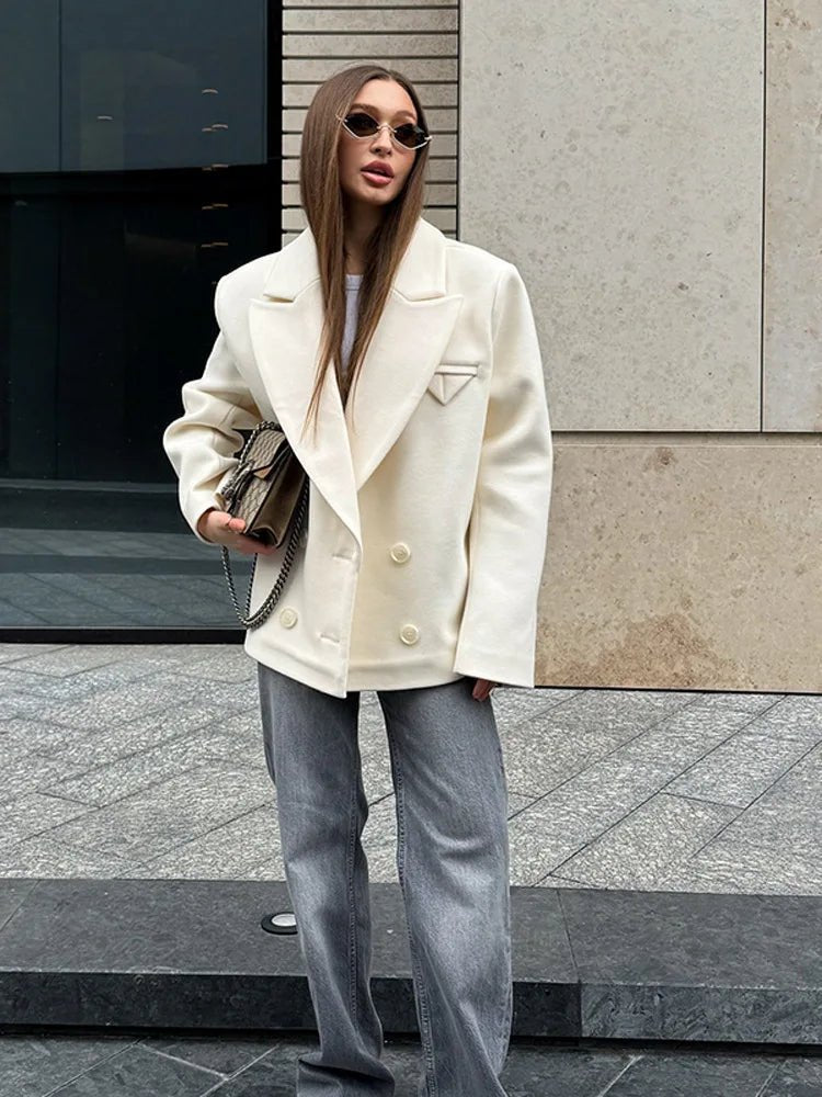 Cappotto blazer dalla vestibilità comoda Angeline
