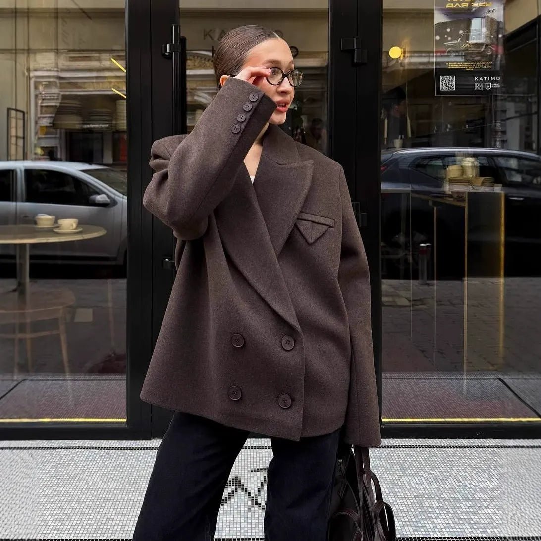 Cappotto blazer dalla vestibilità comoda Angeline