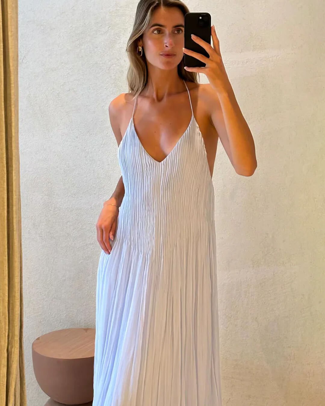 Abito lungo con schiena scoperta Anna