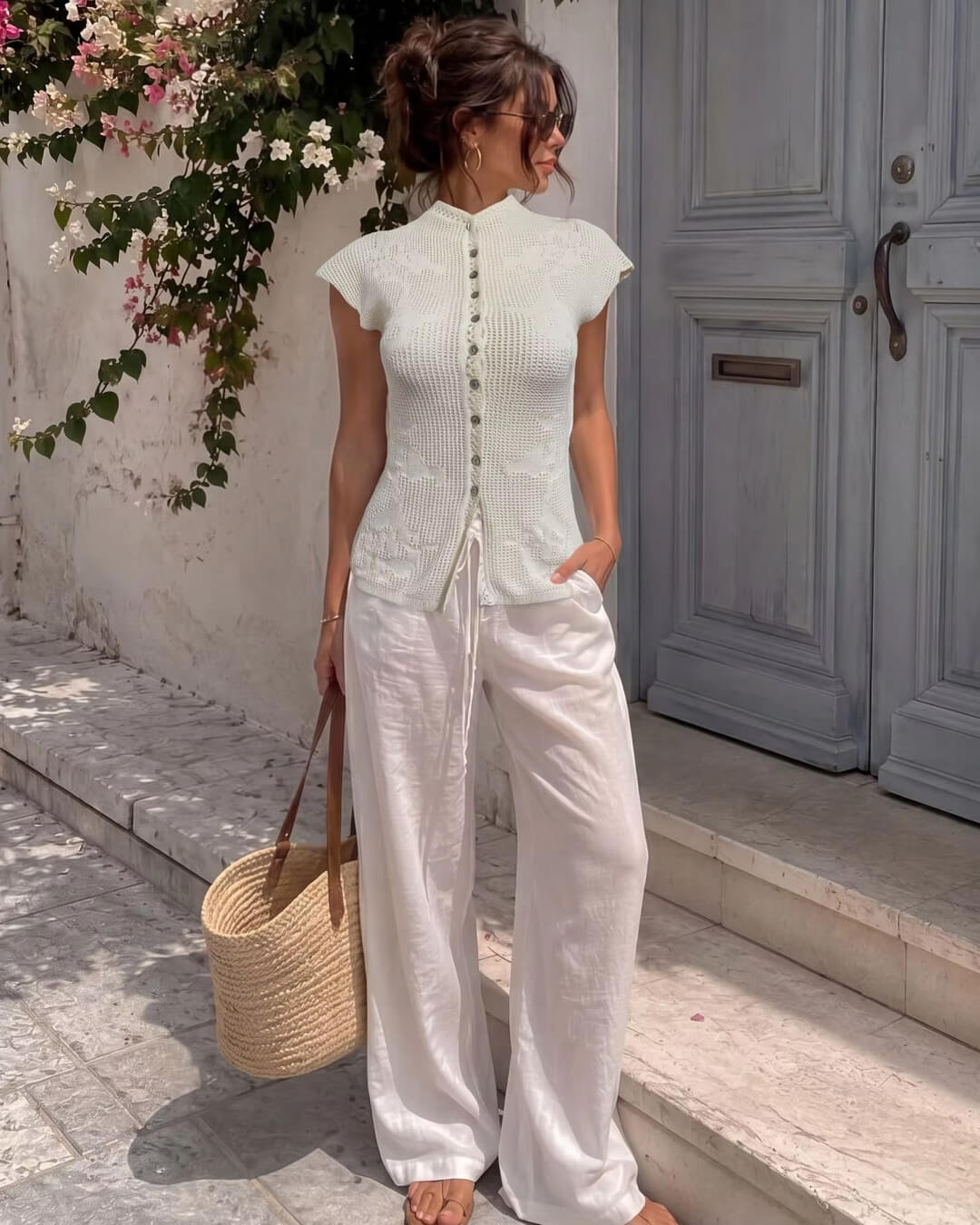 Top cardigan in maglia Anne