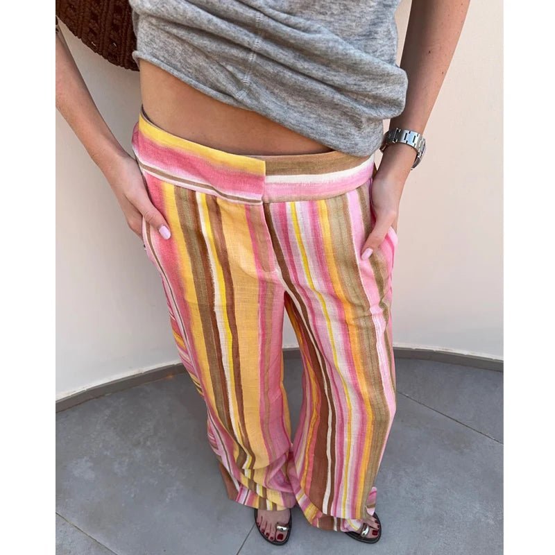 Pantaloni palazzo a gamba ampia Anne