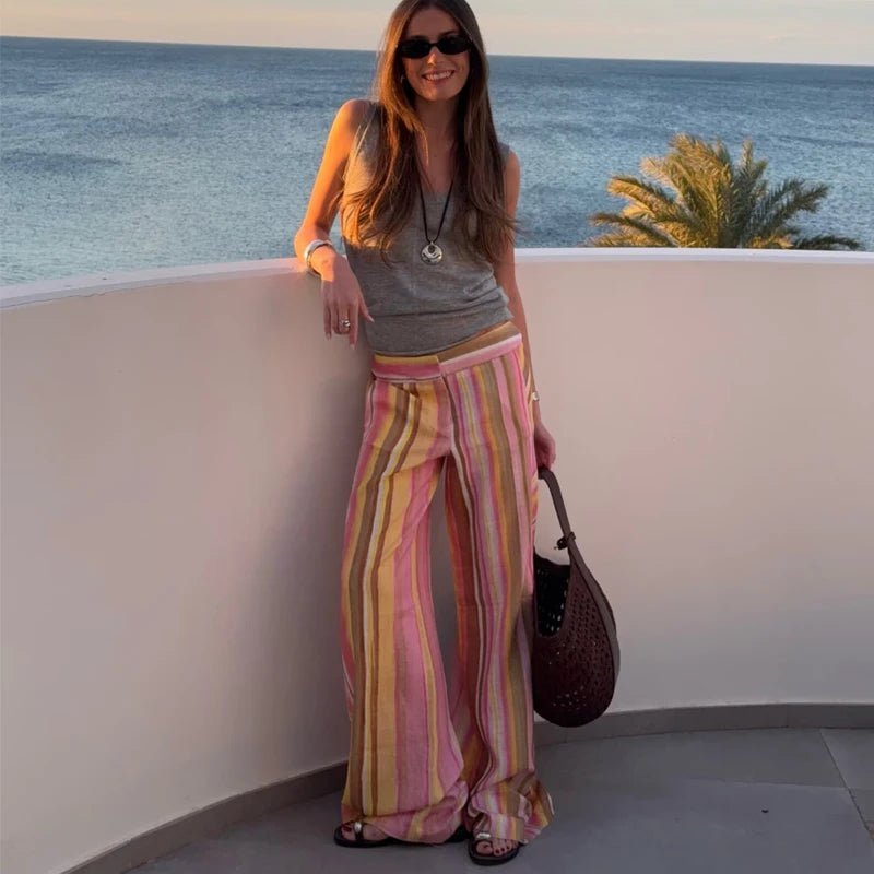Pantaloni palazzo a gamba ampia Anne