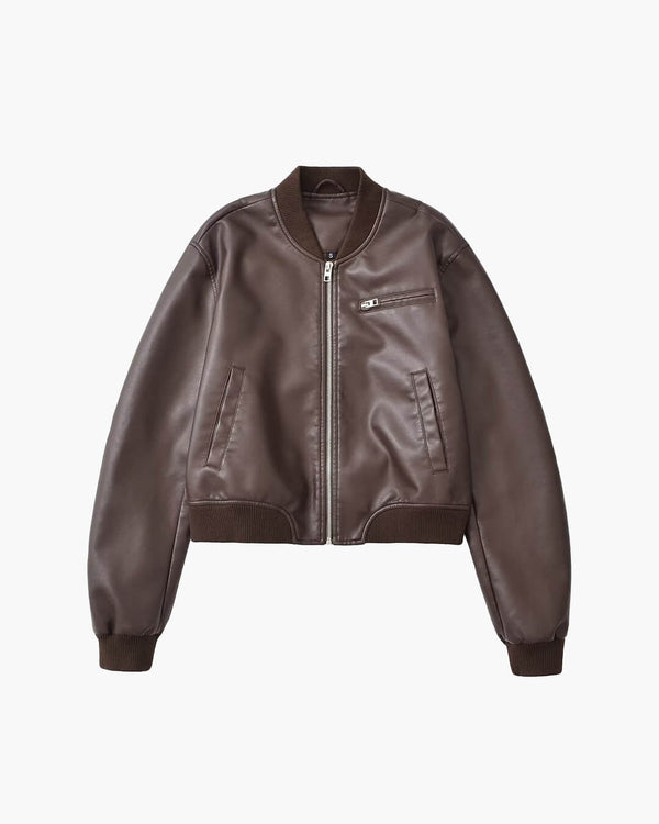 Bomber in ecopelle Arabella