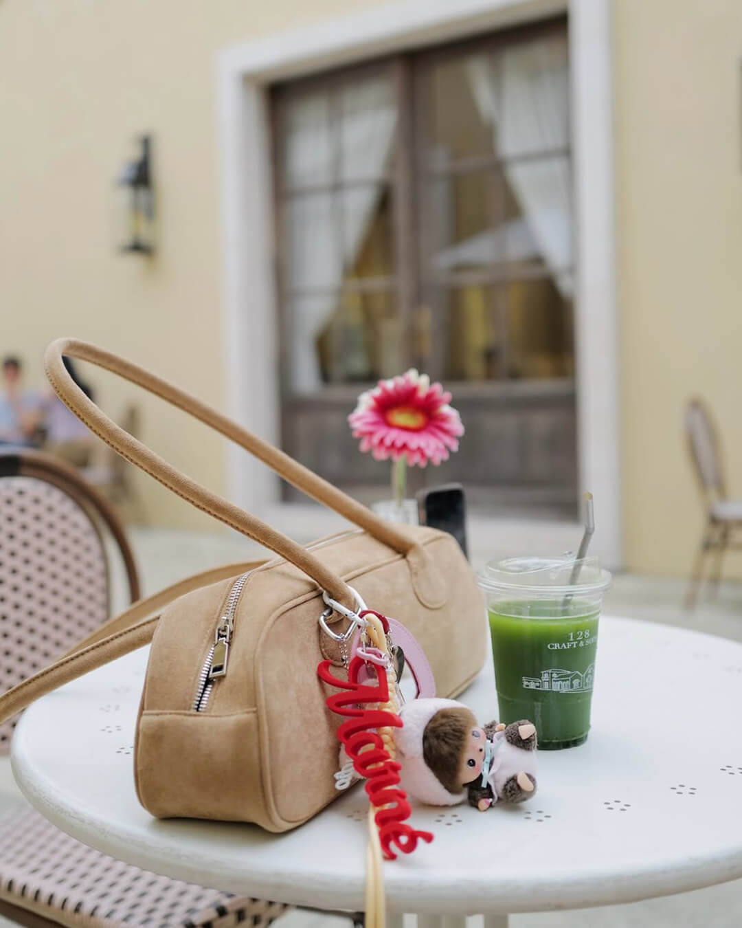 Borsa in pelle scamosciata vegana Aveline