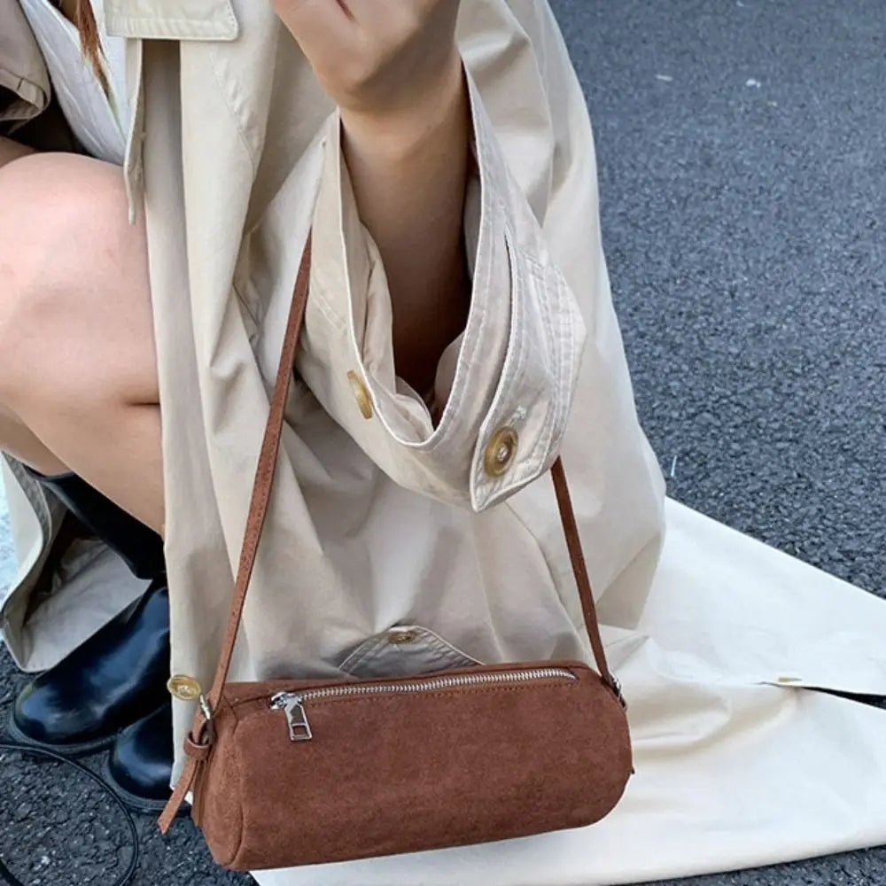 Borsa hobo trapuntata in suede Beatrice