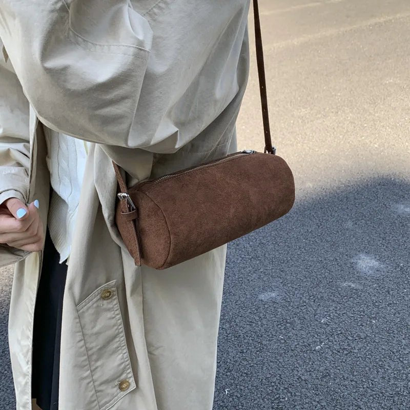 Borsa hobo trapuntata in suede Beatrice