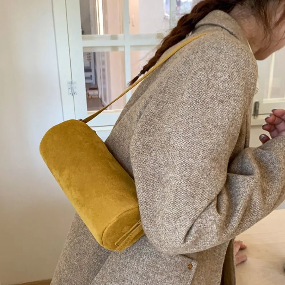Borsa hobo trapuntata in suede Beatrice