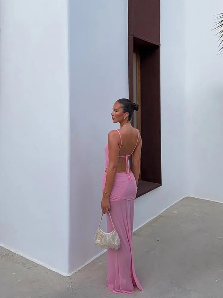 Abito lungo con cut-out e dettaglio twist Beatrice