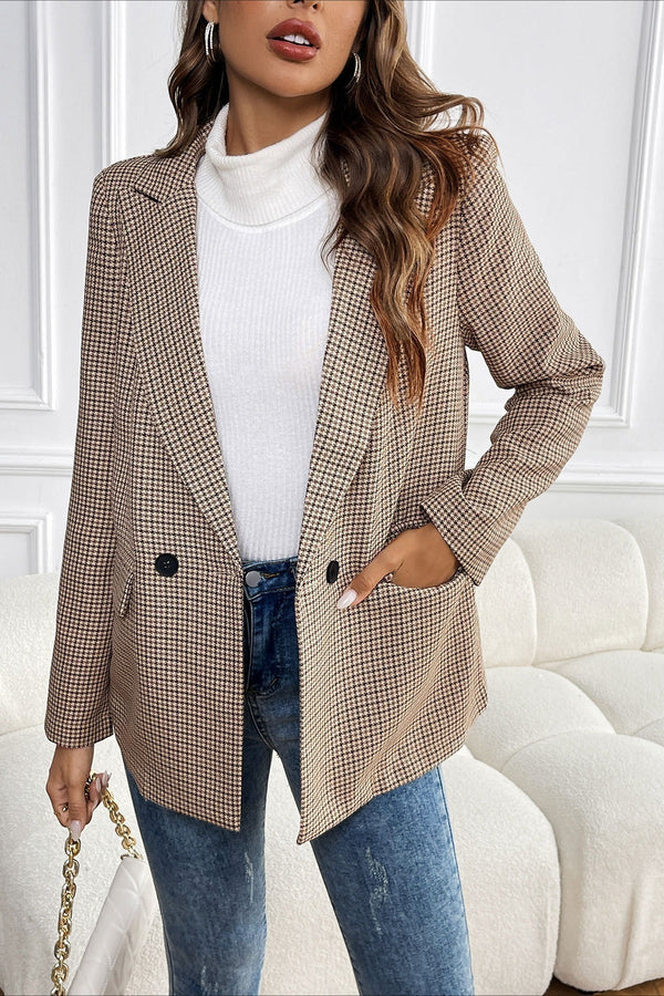 Blazer Beatrice vintage pied-de-poule