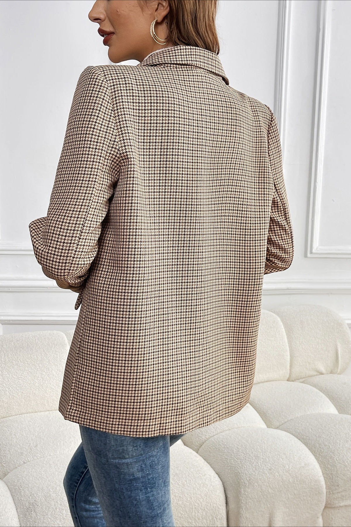 Blazer Beatrice vintage pied-de-poule