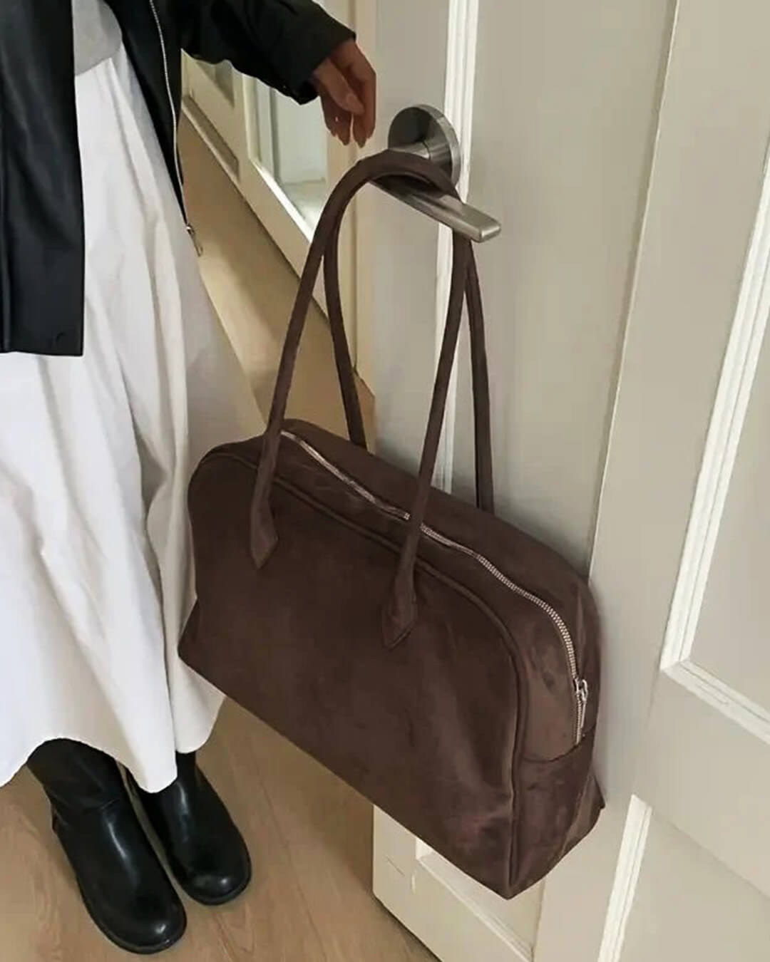 Borsa tote porta laptop in pelle vintage Beatrice