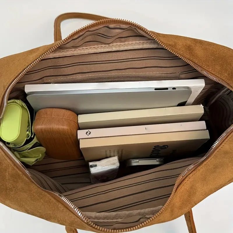Borsa tote porta laptop in pelle vintage Beatrice