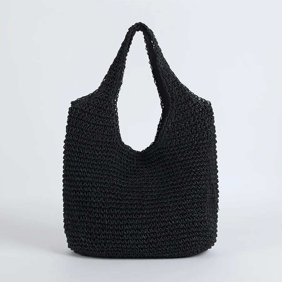 Borsa tote in rattan intrecciato Beatrice