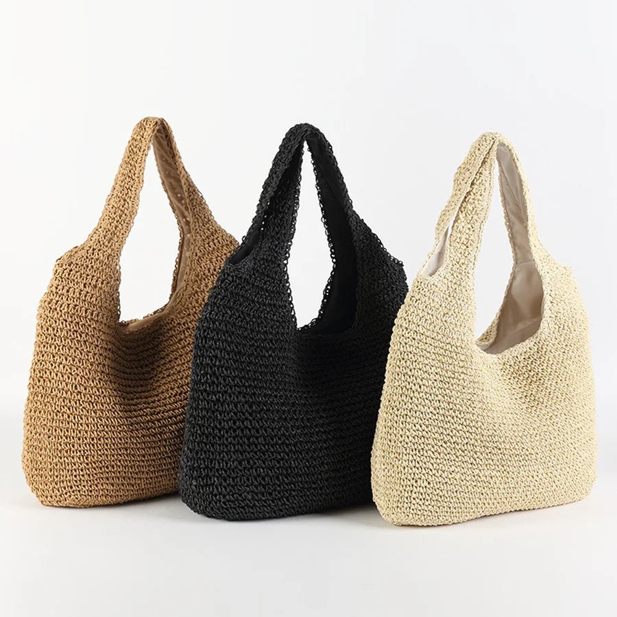 Borsa tote in rattan intrecciato Beatrice