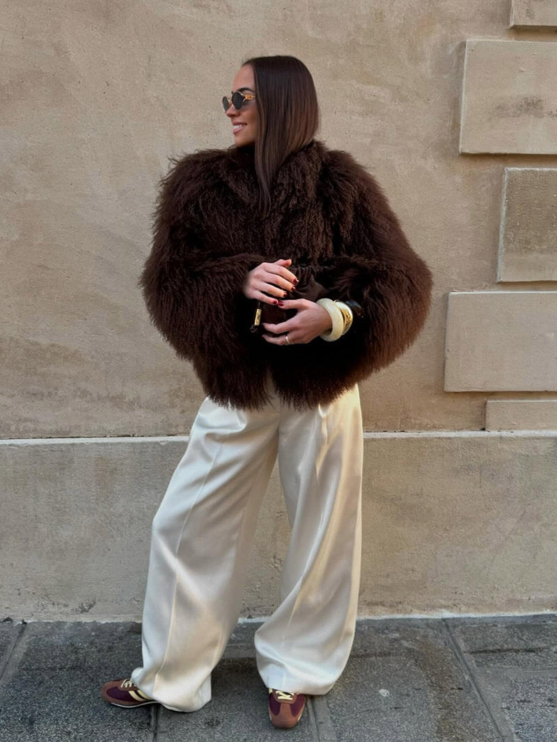 Cappotto in finta pelliccia Bella