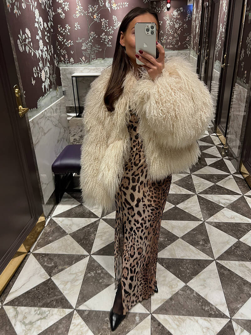 Cappotto in finta pelliccia Bella