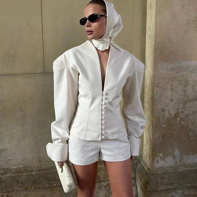 Completo blazer Bethany con vita sagomata