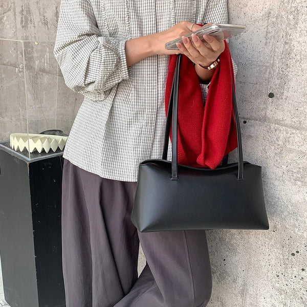 Borsa tote a spalla effetto trapuntato Bianca