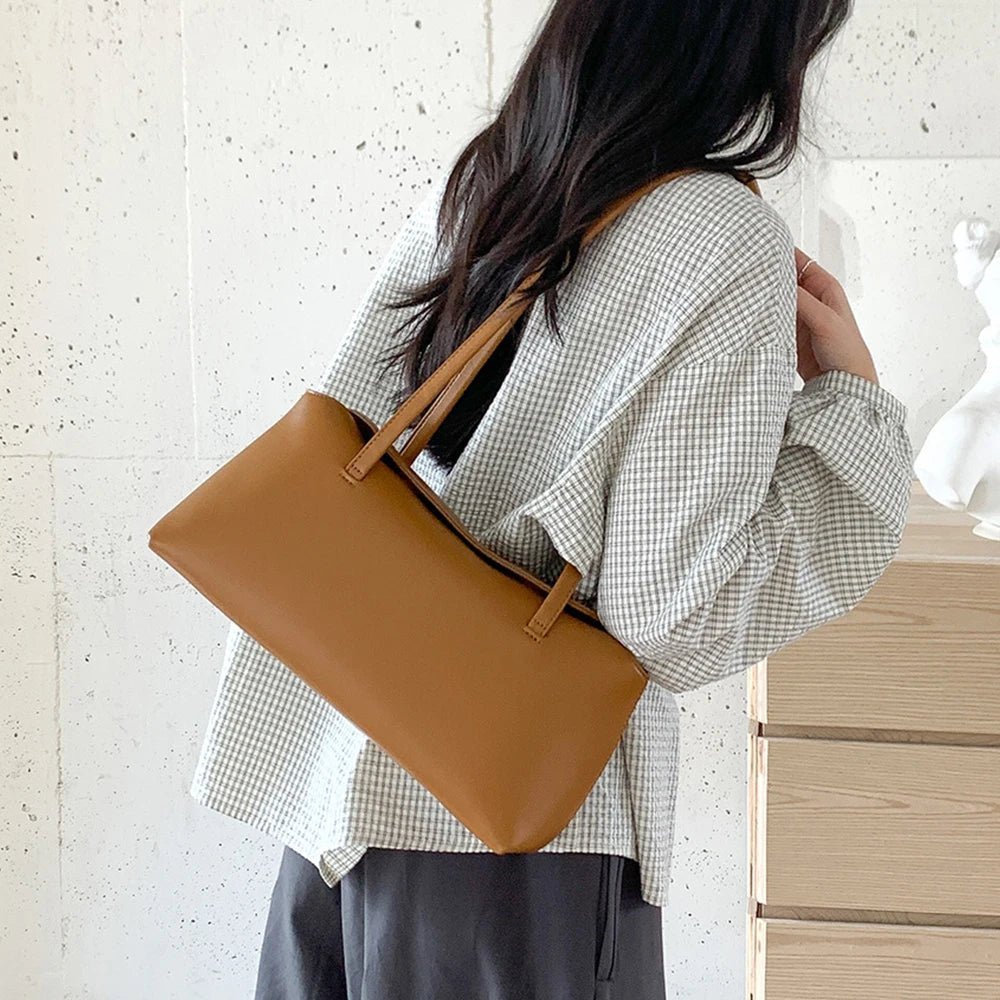 Borsa tote a spalla effetto trapuntato Bianca