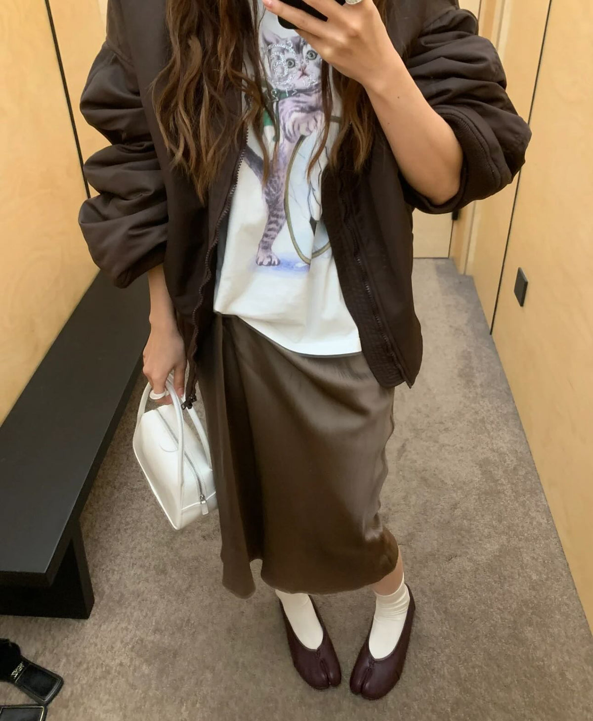 Mules in pelle con punta divisa Bianca