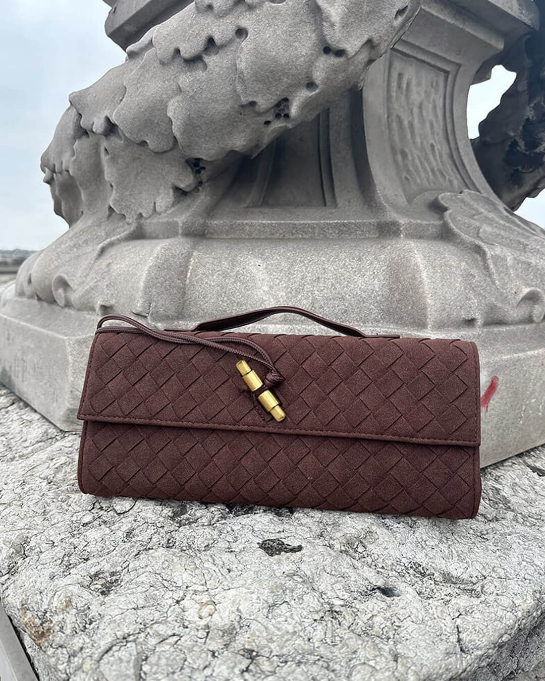 Borsa Bianca in suede