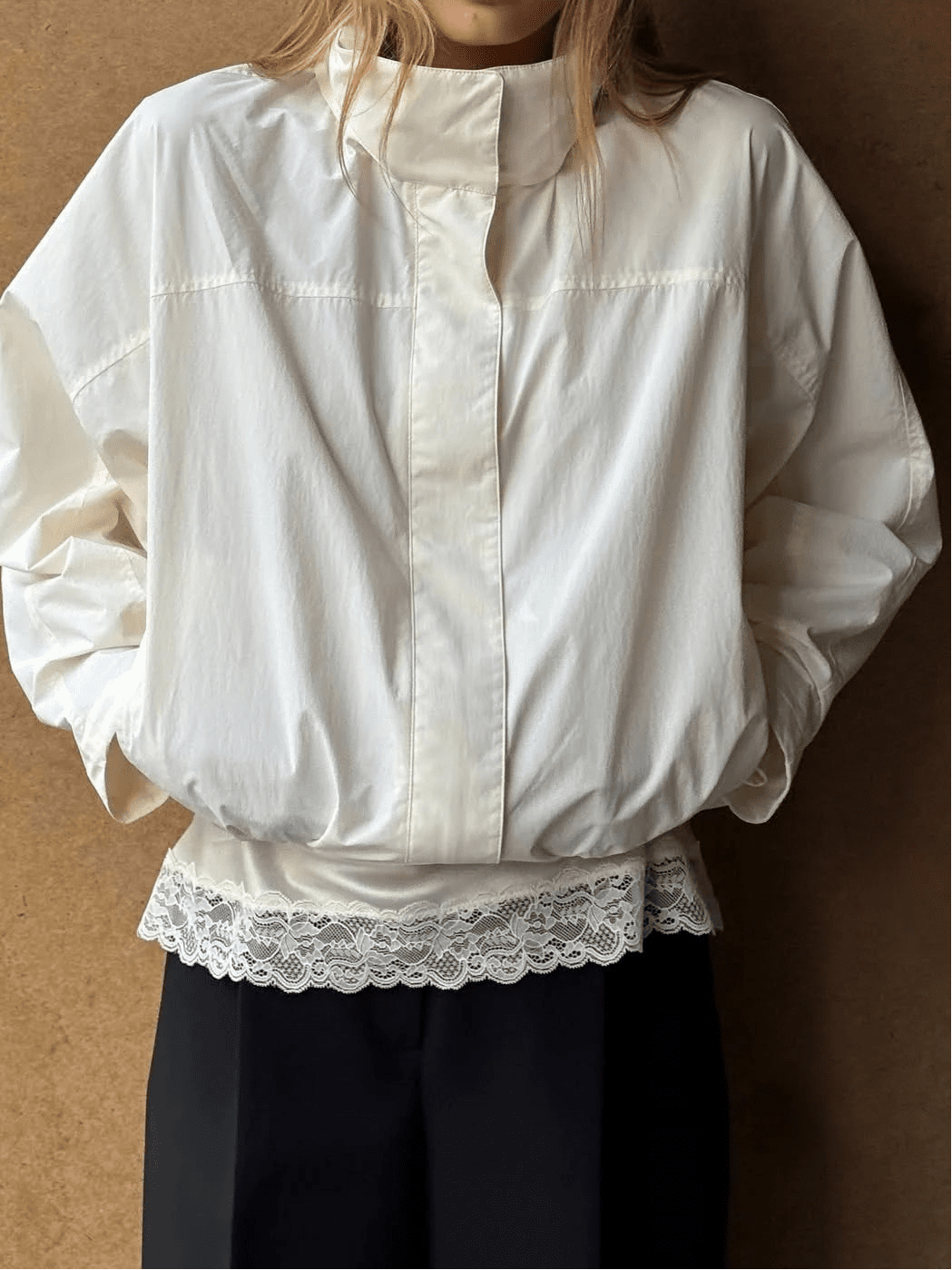 Bomber impermeabile Bianca
