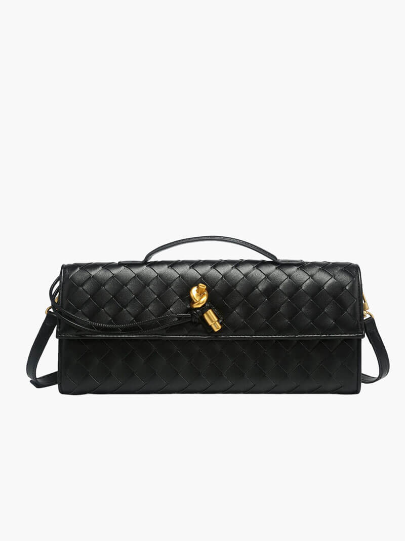 Borsa a mano intrecciata Bianca