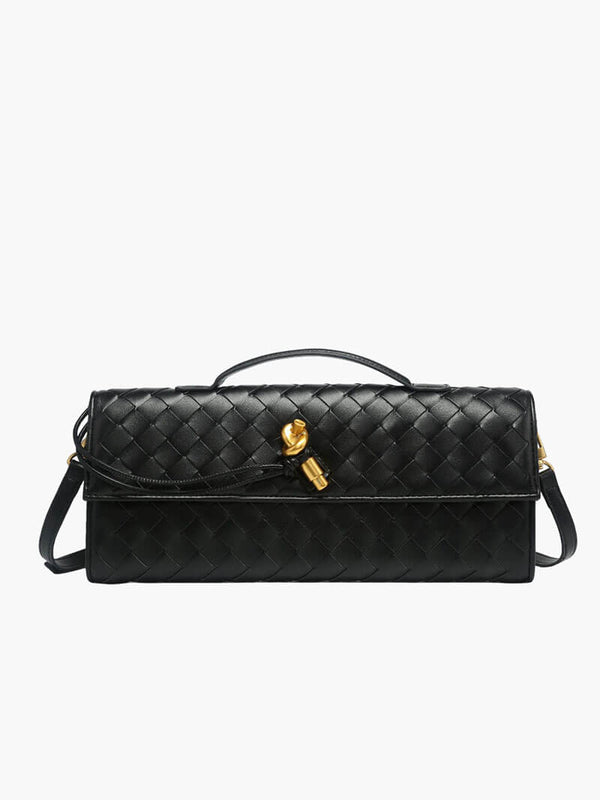 Borsa a mano intrecciata Bianca