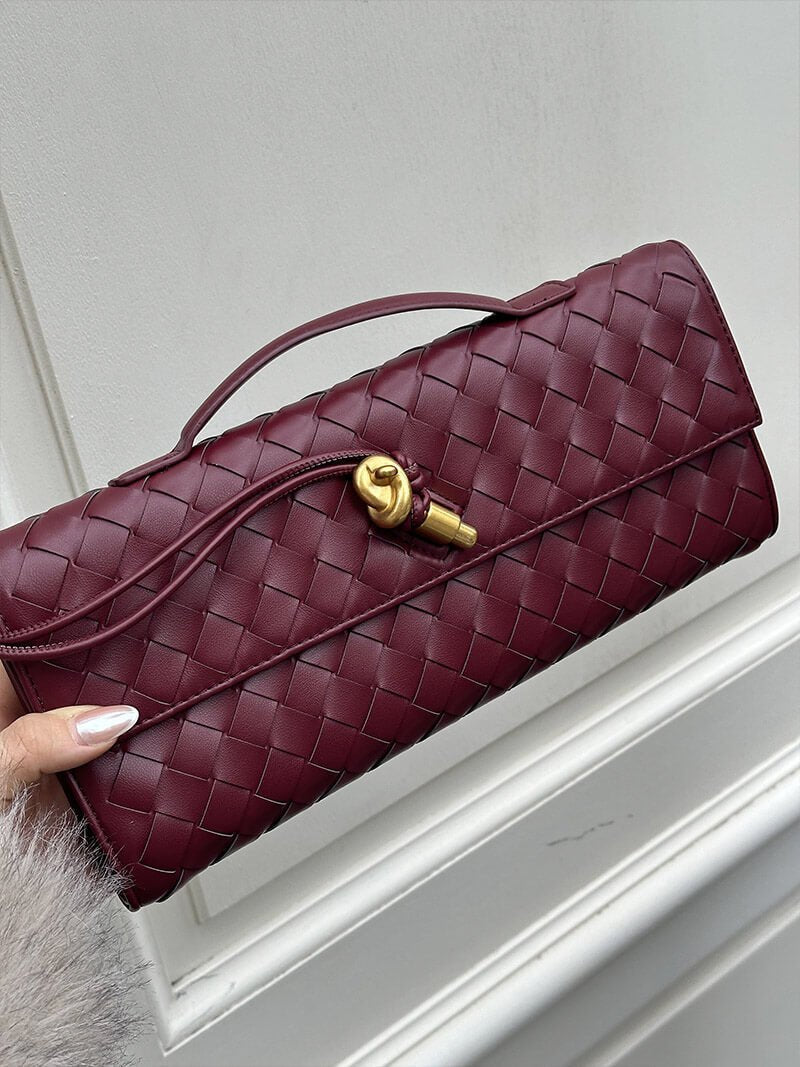 Borsa a mano intrecciata Bianca