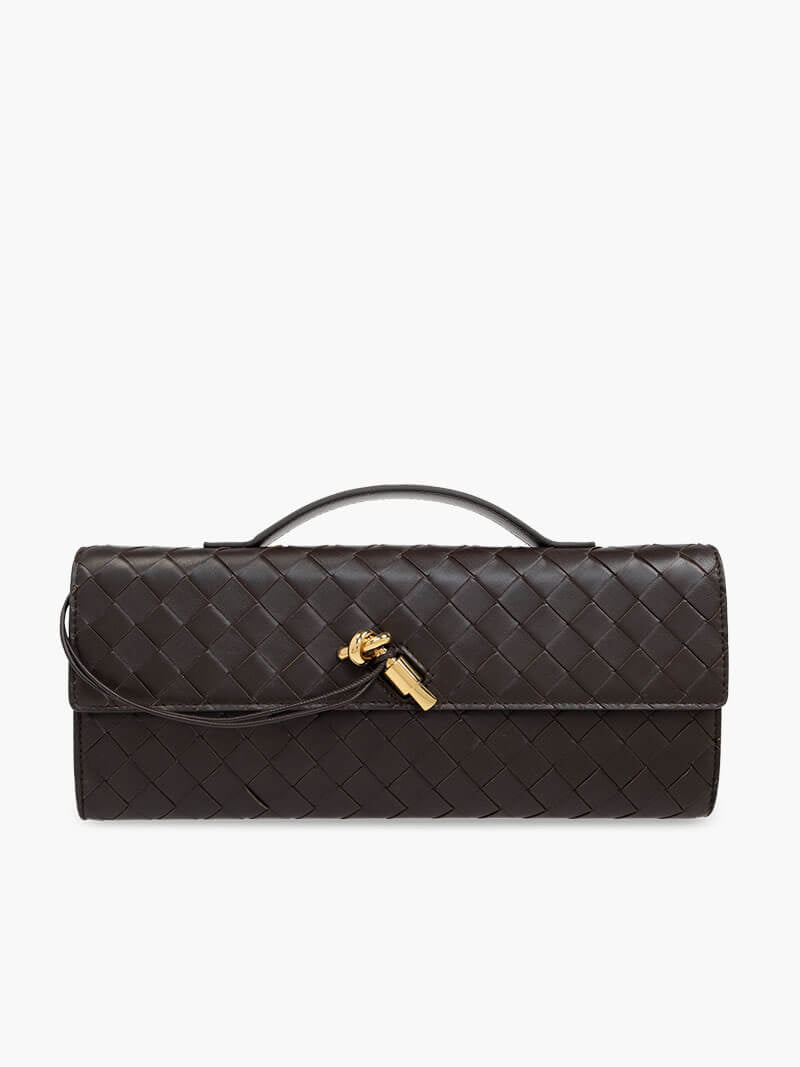 Borsa a mano intrecciata Bianca