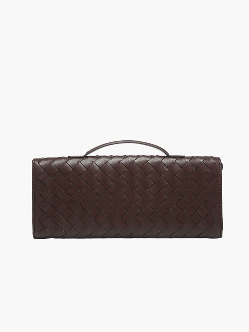 Borsa a mano intrecciata Bianca
