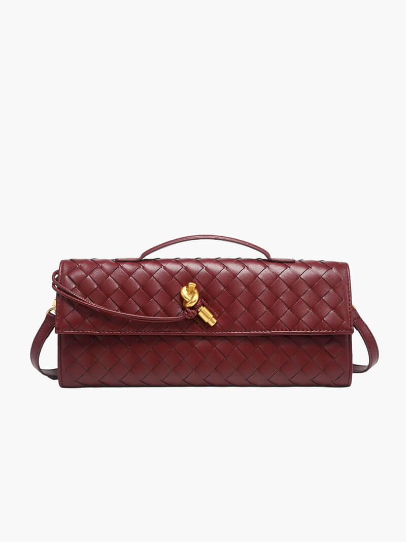 Borsa a mano intrecciata Bianca