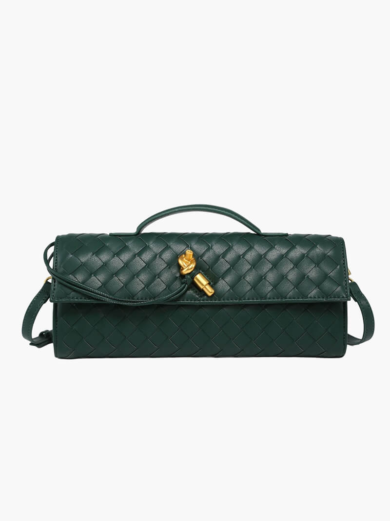 Borsa a mano intrecciata Bianca