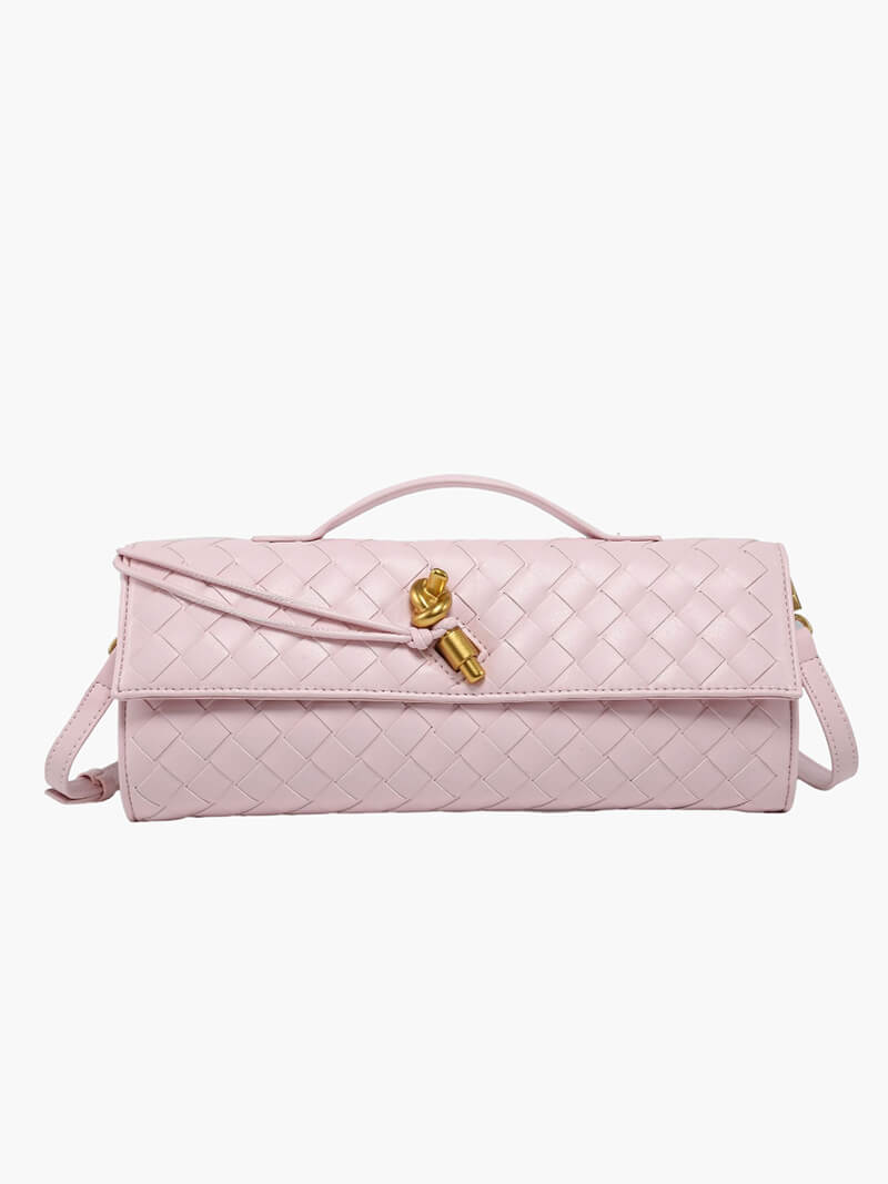 Borsa a mano intrecciata Bianca